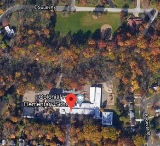 Overhead map of Colonial Hills