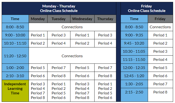 High School Schedule