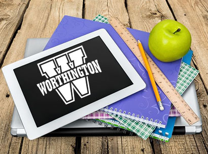  IPad with Worthington Logo