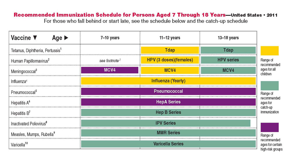 Immunization Schedule 