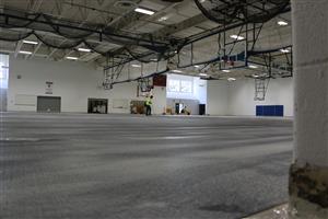 Gym floor replacement at TWHS Gym floor replacement at TWHS