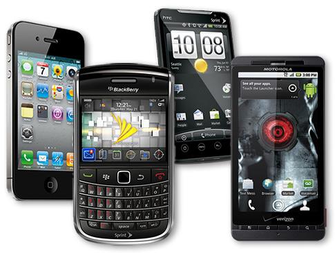 image of phones